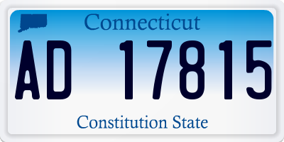 CT license plate AD17815