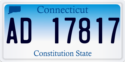 CT license plate AD17817
