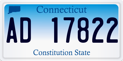 CT license plate AD17822