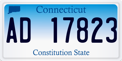 CT license plate AD17823