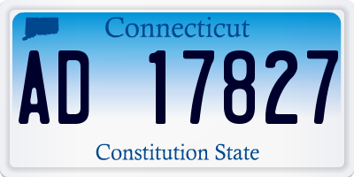 CT license plate AD17827