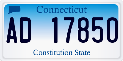 CT license plate AD17850