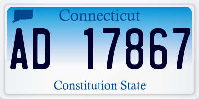 CT license plate AD17867