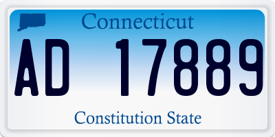 CT license plate AD17889
