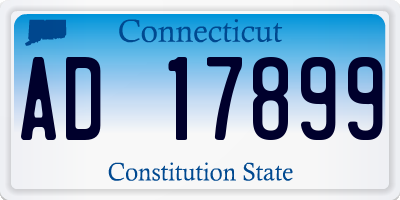 CT license plate AD17899