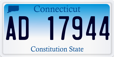 CT license plate AD17944