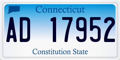 CT license plate AD17952