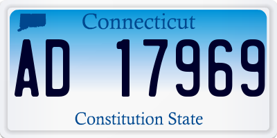 CT license plate AD17969