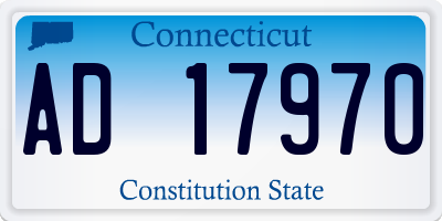 CT license plate AD17970