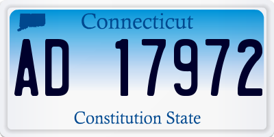 CT license plate AD17972