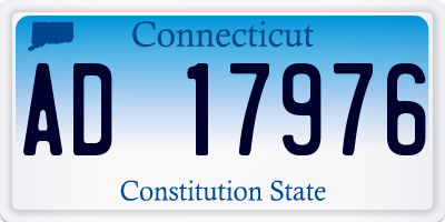 CT license plate AD17976