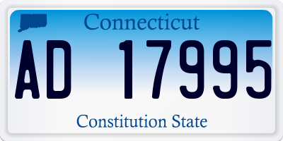 CT license plate AD17995
