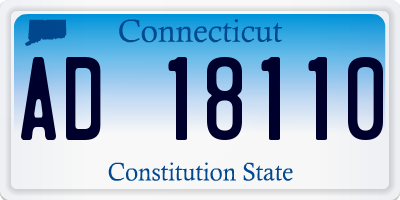 CT license plate AD18110