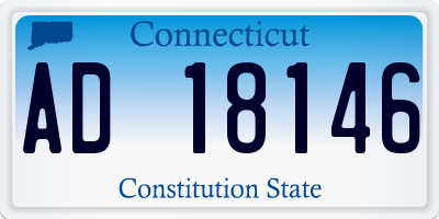 CT license plate AD18146