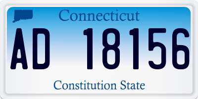 CT license plate AD18156