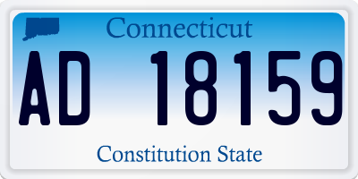 CT license plate AD18159