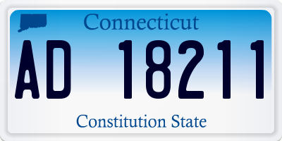 CT license plate AD18211