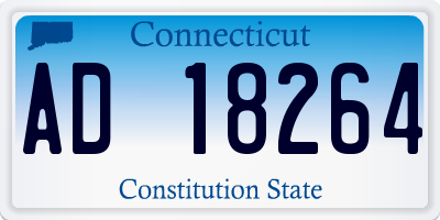 CT license plate AD18264