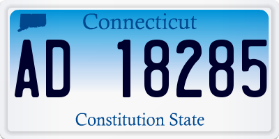 CT license plate AD18285