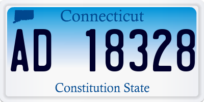 CT license plate AD18328