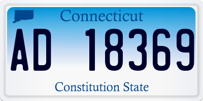 CT license plate AD18369