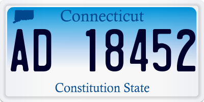 CT license plate AD18452