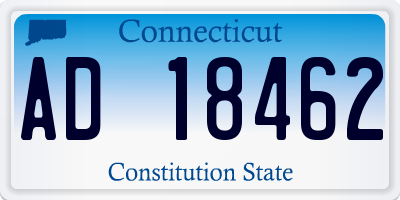CT license plate AD18462