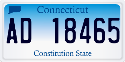 CT license plate AD18465