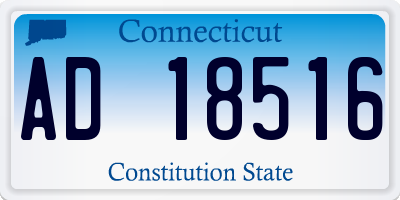 CT license plate AD18516