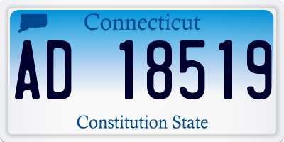 CT license plate AD18519