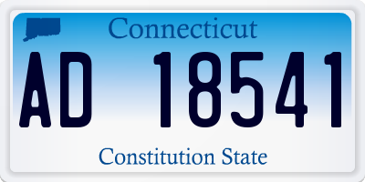 CT license plate AD18541