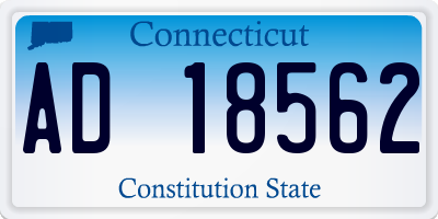 CT license plate AD18562