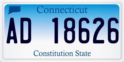 CT license plate AD18626