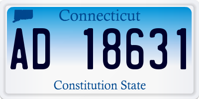 CT license plate AD18631