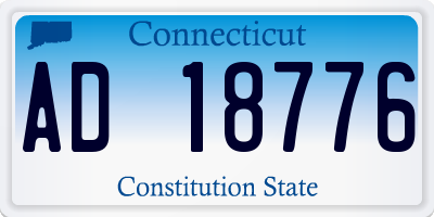 CT license plate AD18776