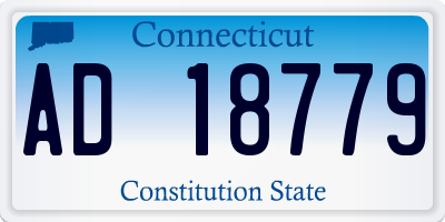 CT license plate AD18779