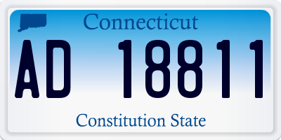 CT license plate AD18811