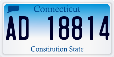 CT license plate AD18814