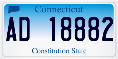 CT license plate AD18882