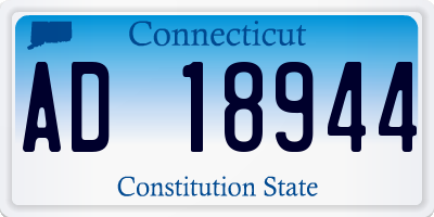 CT license plate AD18944