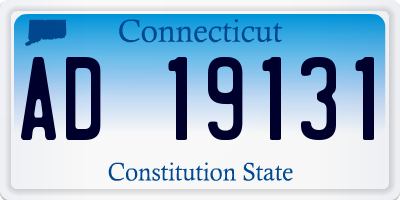 CT license plate AD19131