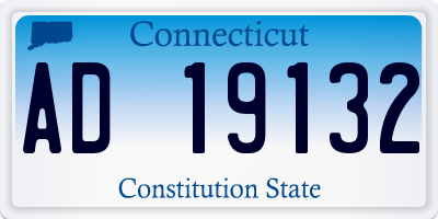 CT license plate AD19132