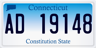 CT license plate AD19148