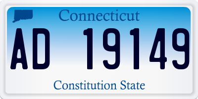 CT license plate AD19149