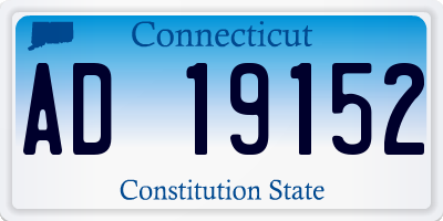 CT license plate AD19152