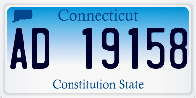 CT license plate AD19158
