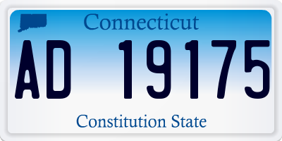 CT license plate AD19175