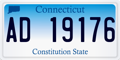 CT license plate AD19176
