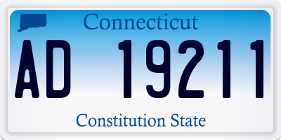 CT license plate AD19211