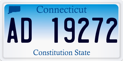 CT license plate AD19272